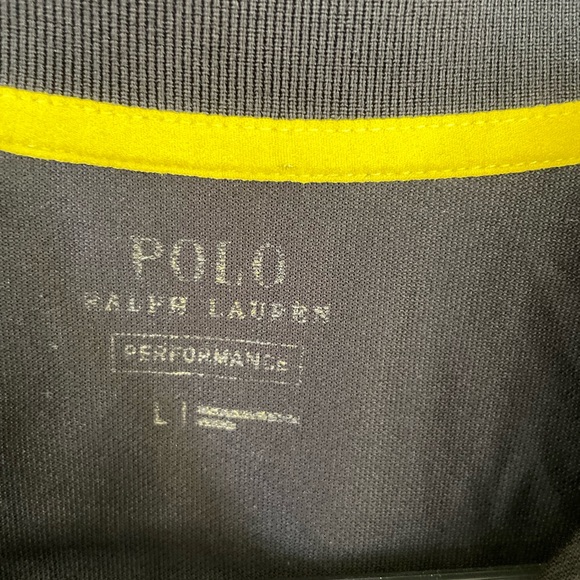Polo by Ralph Lauren Black Polo with Yellow Accents - Picture 6 of 7